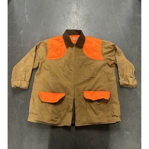 Vintage Ranger Men's Turkey Hunting Jacket Brown/Orange Size 3XL Full Zip Safety